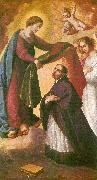 Francisco de Zurbaran, st. ildefonso receiving the chasuble
